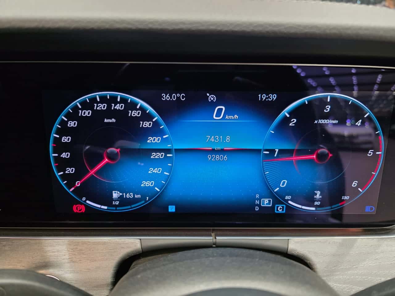 Premium SUV luxurious leather interior cabin