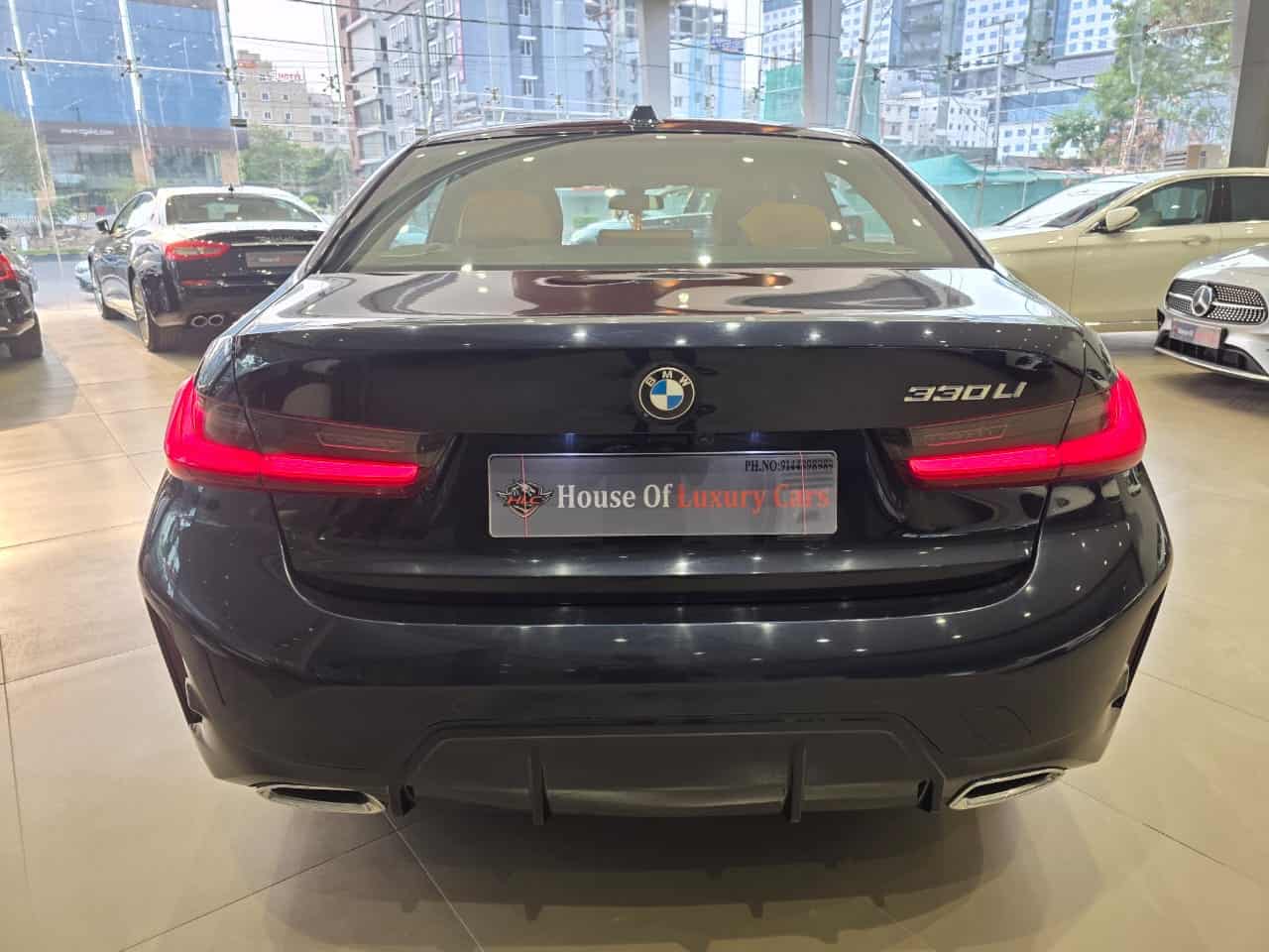 BMW 330Li rear view at the HLC showroom